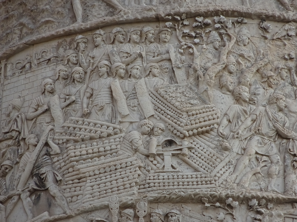 Detail of soldiers from Trajan's Column
