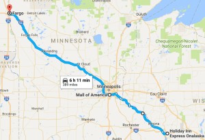 Route for July 3, 2017