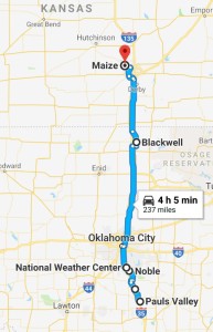 Route for Friday, June 29th, 2018