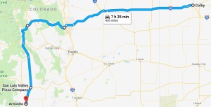 Route for Sunday, July 1st, 2018