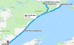 Route for Saturday, July 8th, 2017