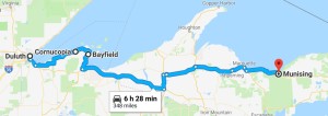 Route for Sunday, July 9th, 2017